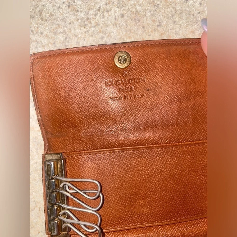 LOUIS VUITTON Vintage Unisex Canvas Monogram Key Holder